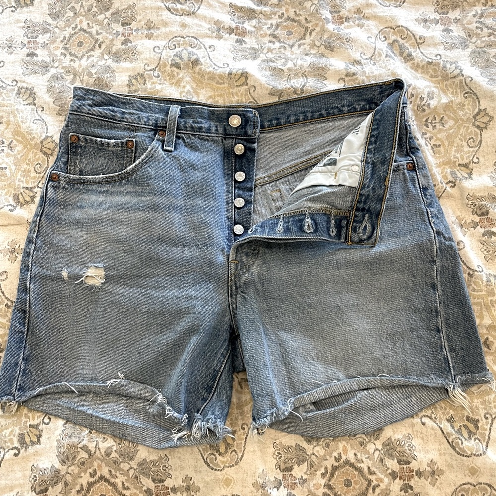 Levi Strauss denim Mom shorts